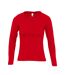 SOLS Womens/Ladies Majestic Long Sleeve T-Shirt (Red) - UTPC314