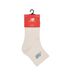 Lot De 3  Chaussettes Adulte Blanc Bleu Crème New Balance-3