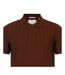 Mens Herringbone Cotton Polo Shirt Chocolate Jack Wills-3