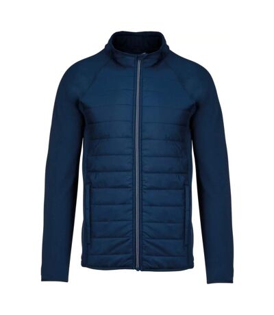 Proact Mens Dual Material Sports Padded Jacket (Sporty Navy)