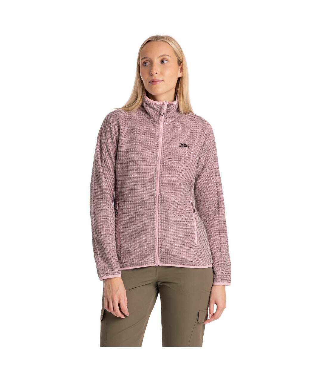 Veste Polaire Celia Femme Rose Œillet Trespass-1