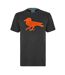 T-shirt Motif/style Rouge-gorge Homme Noir Modern Amusement-2