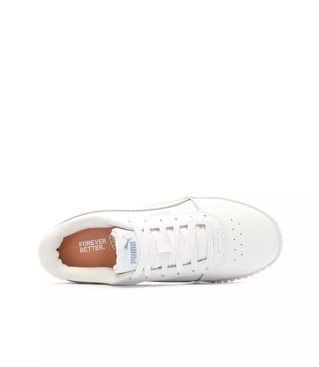 Baskets blanches/corail femme puma carina 2.0-4