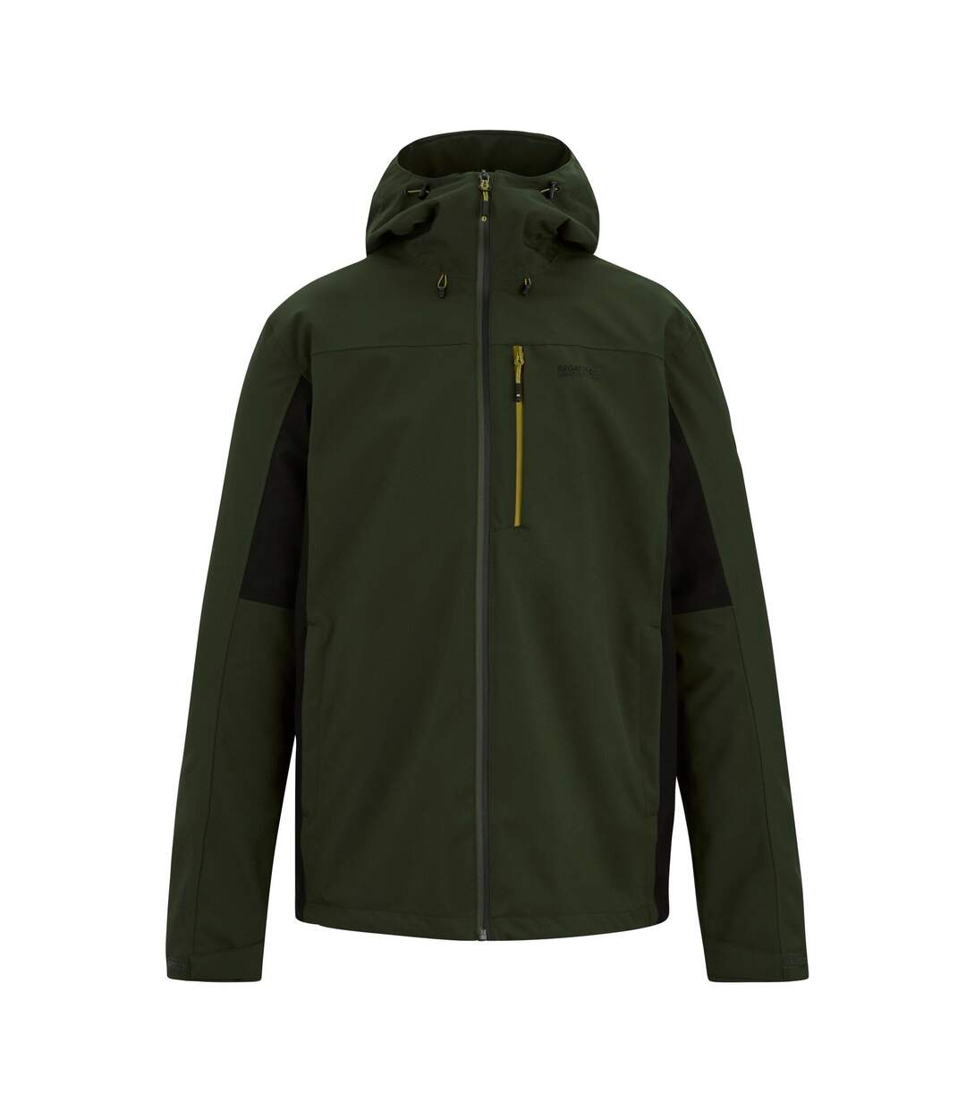 Veste Imperméable À Capuche Birchdale Homme Vert Kaki Noir Regatta-2