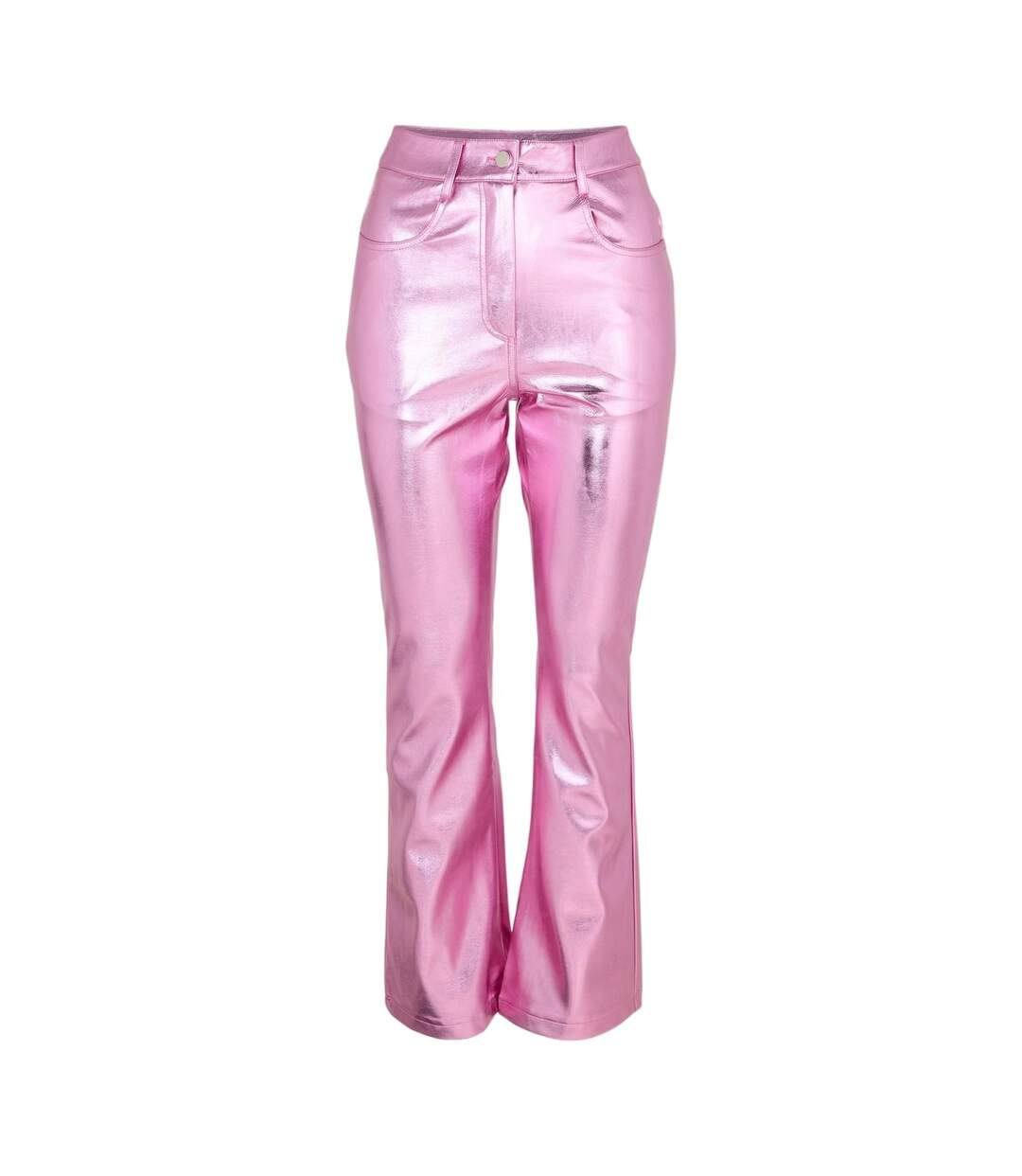 Pantalon Motif/style Métallisé Femme Rose AmyLynn-1