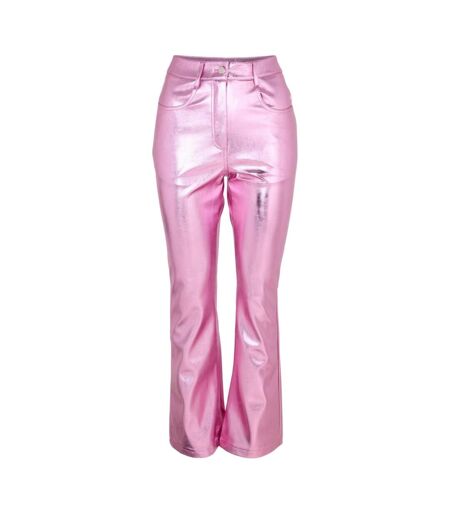 Pantalon Motif/style Métallisé Femme Rose AmyLynn
