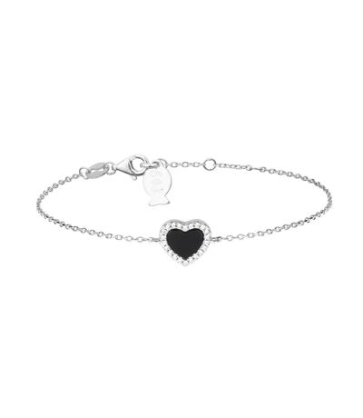 Bracelet cœur noir clio blue angel - taille unique