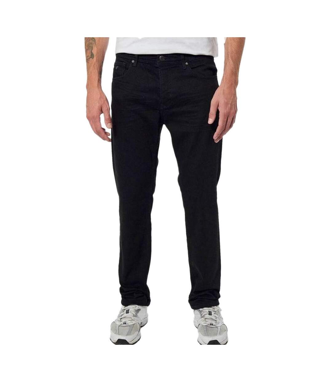 Jean slim noir homme kaporal nbblbi-1