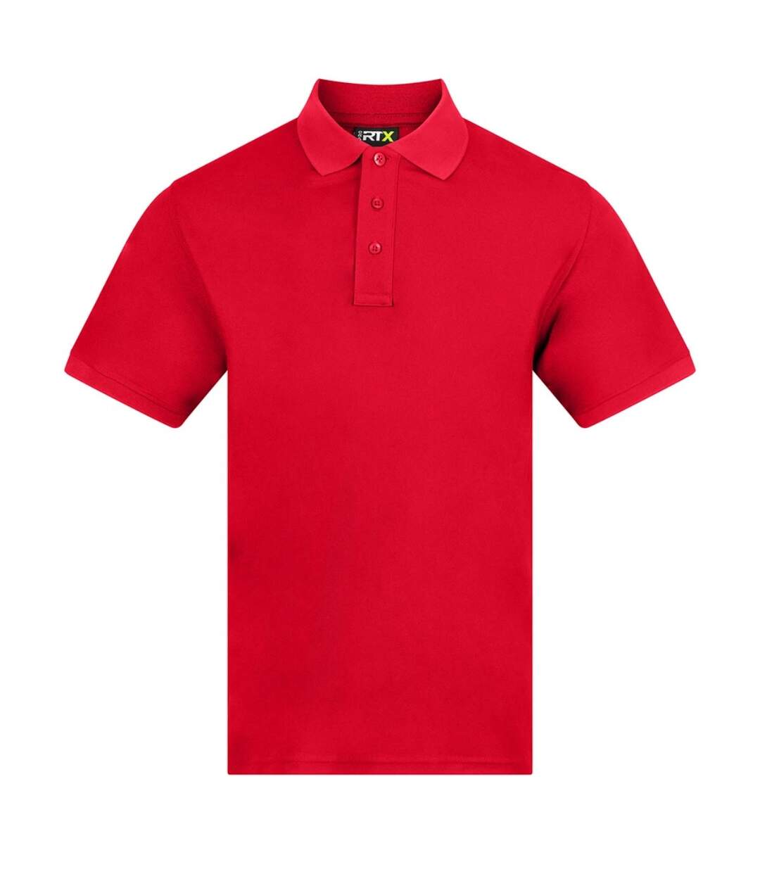 Mens Pro Moisture Wicking Polo Shirt Red PRO RTX-1