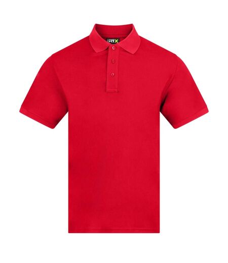 Mens Pro Moisture Wicking Polo Shirt Red PRO RTX