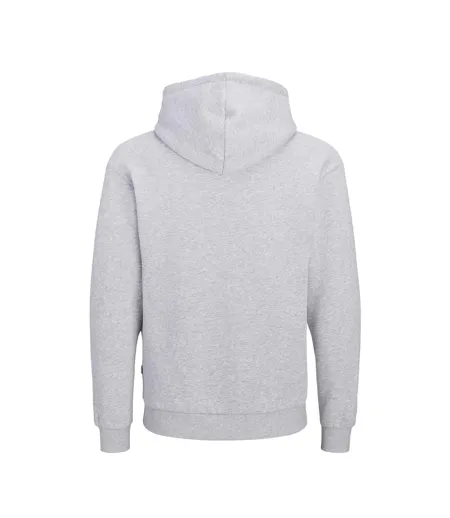 Mens Bradley Plus Hoodie Grey Jack And Jones