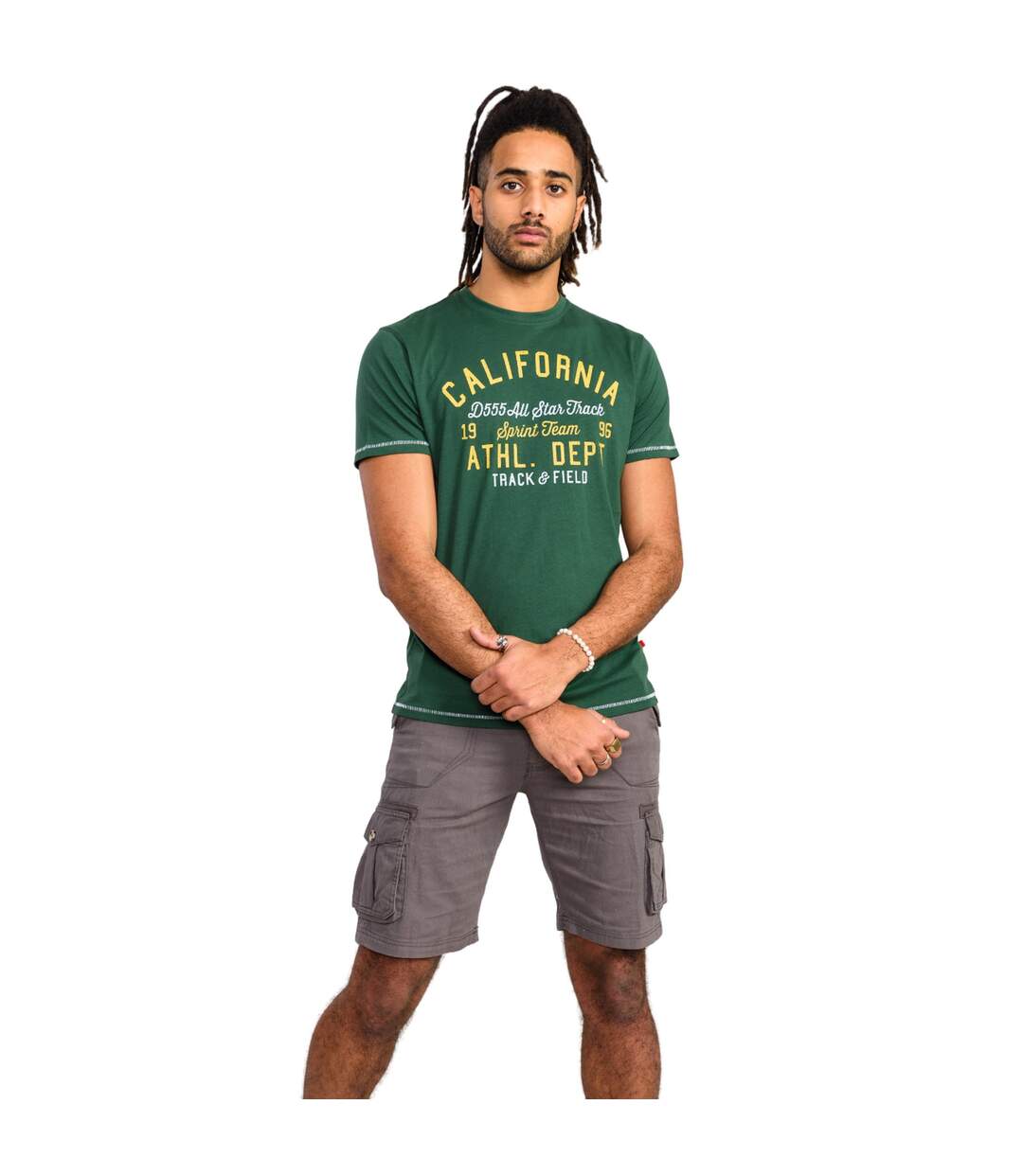 T-shirt d555 parnwell california athletics homme vert Duke