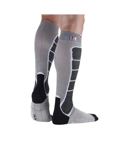X1 paire de chaussettes noir/gris mixte monnet  fusion nostatex