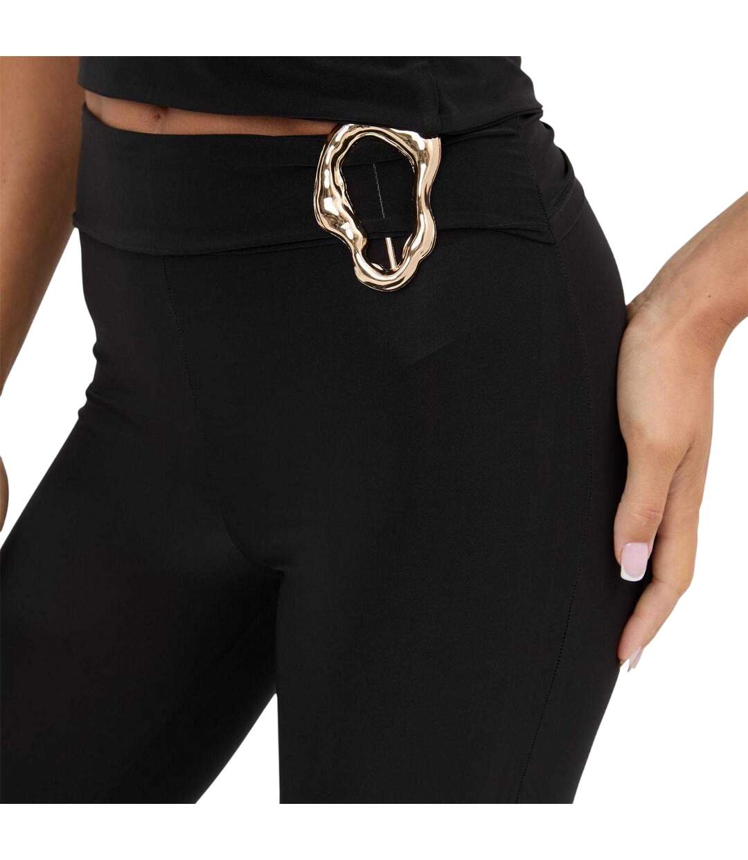 Pantalon Detail Femme Noir I Saw It First-4