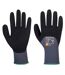 Unisex adult a352 dermiflex ultra grip gloves xxl grey/black Portwest-1