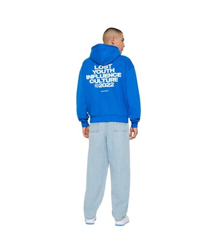 Mens Culture Hoodie Cobalt Blue Lost Youth