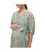 Blouse Manches Bouffantes Motif/style Cœurs Femme Vert De Gris Mamalicious-4