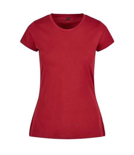 Build Your Brand Womens/Ladies Basic T-Shirt (Burgundy) - UTRW8509