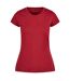 Build Your Brand Womens/Ladies Basic T-Shirt (Burgundy)