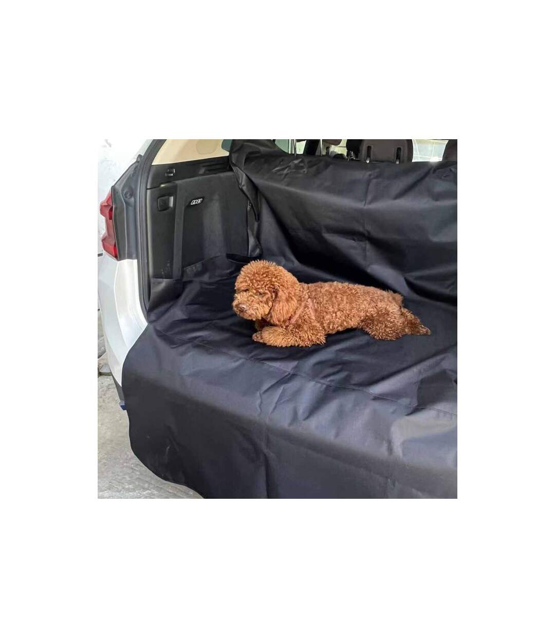 Housse de Protection pour Chien Auto 204cm Noir-2