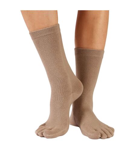 1 Pack Essential Mid-Calf Toe Socks for Men and Women