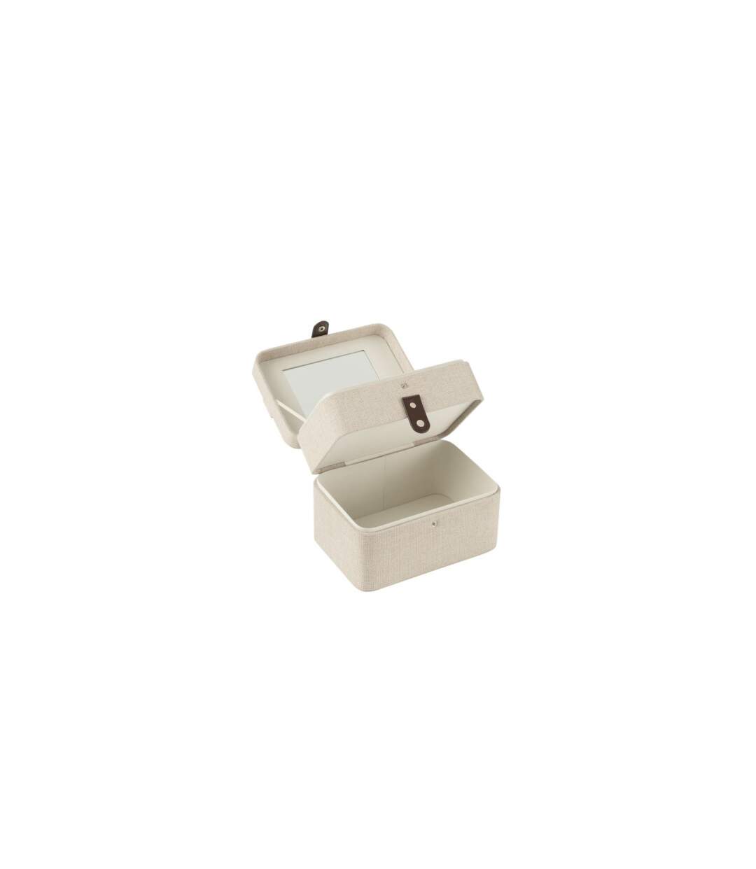 Boîte Pour Cosmétiques en Tissu Ericka 21cm Gris-3