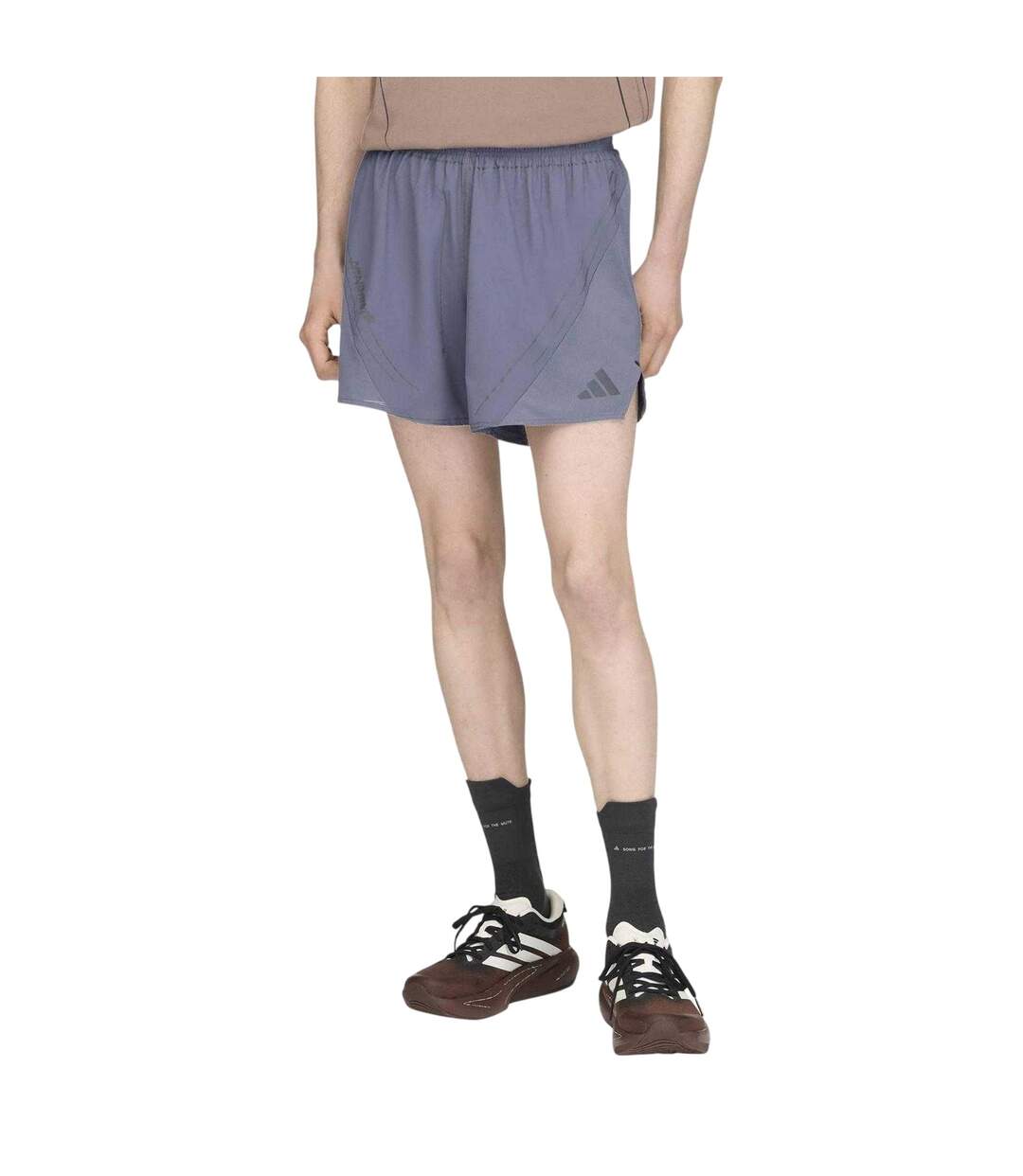 Mens Song For The Mute Reflective Reflective Regular Running Shorts Grey Adidas-4