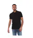 Mens Tonal Logo Slim Short-sleeved Polo Shirt Black Boss-2
