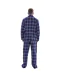Ensemble De Pyjama Long Motif/style À Carreaux Homme Bleu Rouge Keanu-2
