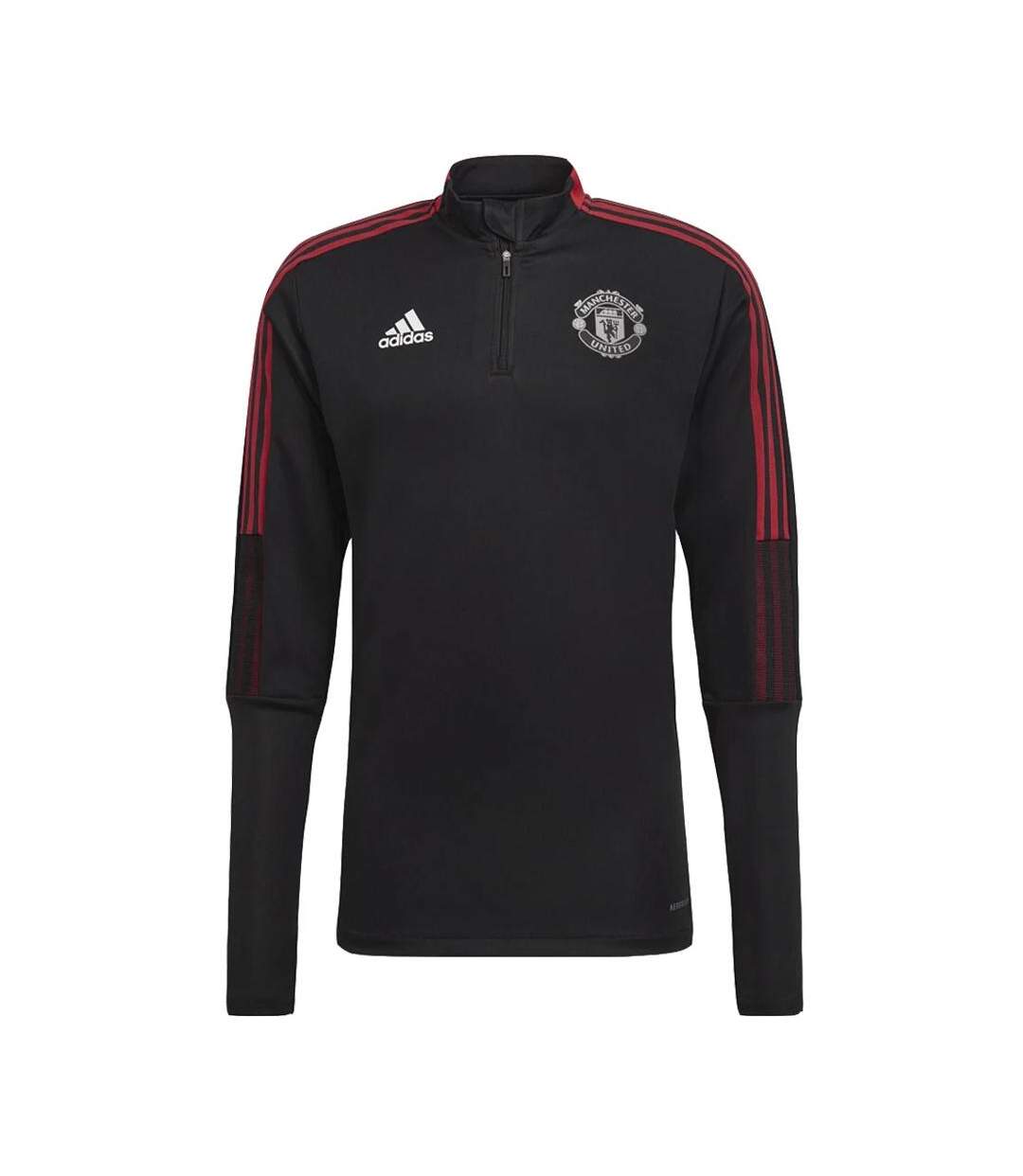 Manchester United Sweat 1/4 zip Noir Homme Adidas 21/22 - L-1