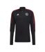 Manchester United Sweat 1/4 zip Noir Homme Adidas 21/22 - L