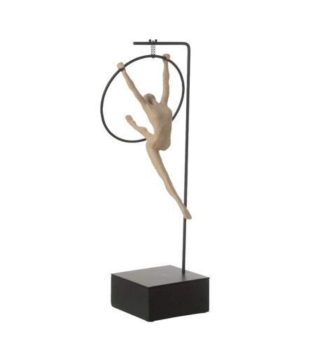 Gymnaste Cerceau sur Socle Beta 48cm Beige & Noir