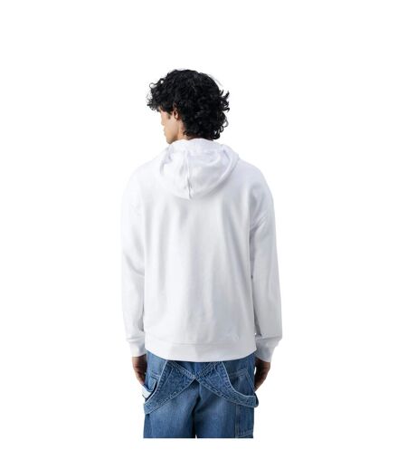 Mens Box Long-sleeved Hoodie White Boss