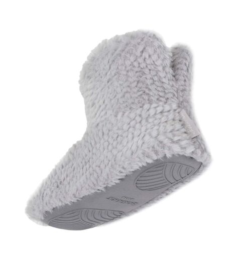 Isotoner Chaussons extra-light Bottillons femme imitation fourrure, semelle antidérapante