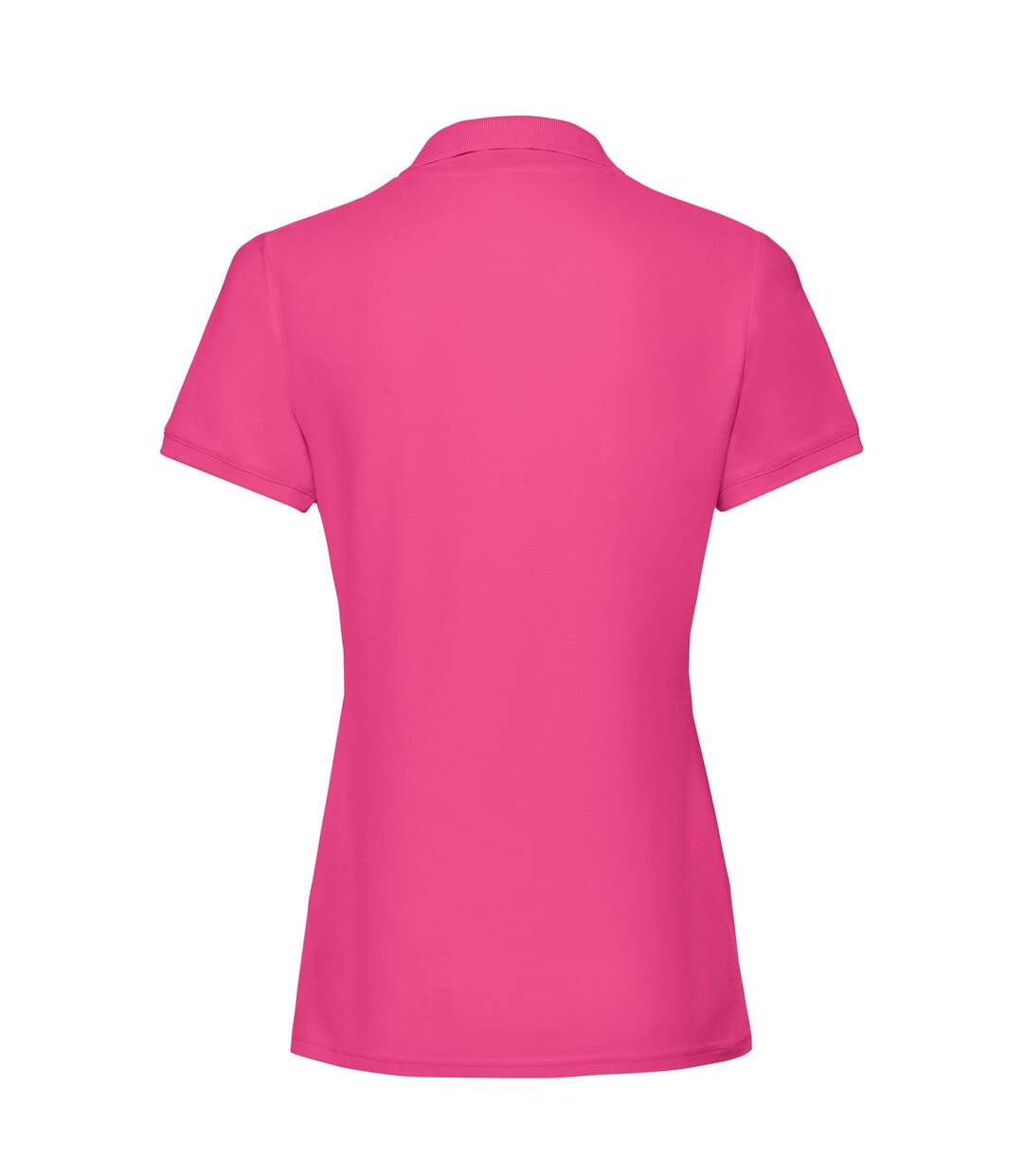 Womens/ladies Premium Polo Shirt Fuchsia Fruit Of The Loom-3