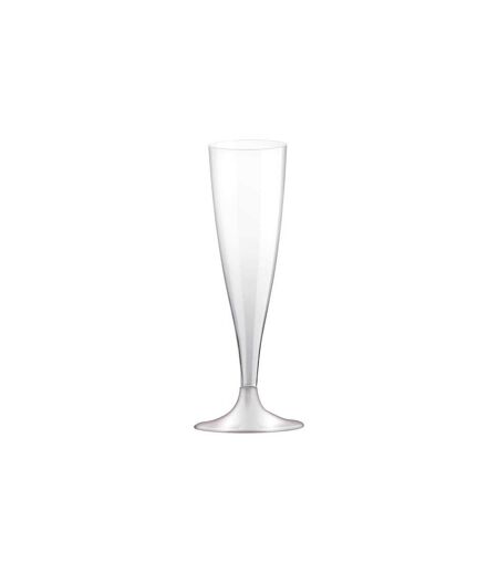 Lot de 6 Flûtes à Champagne Réutilisable Plastique 14cl Transparent