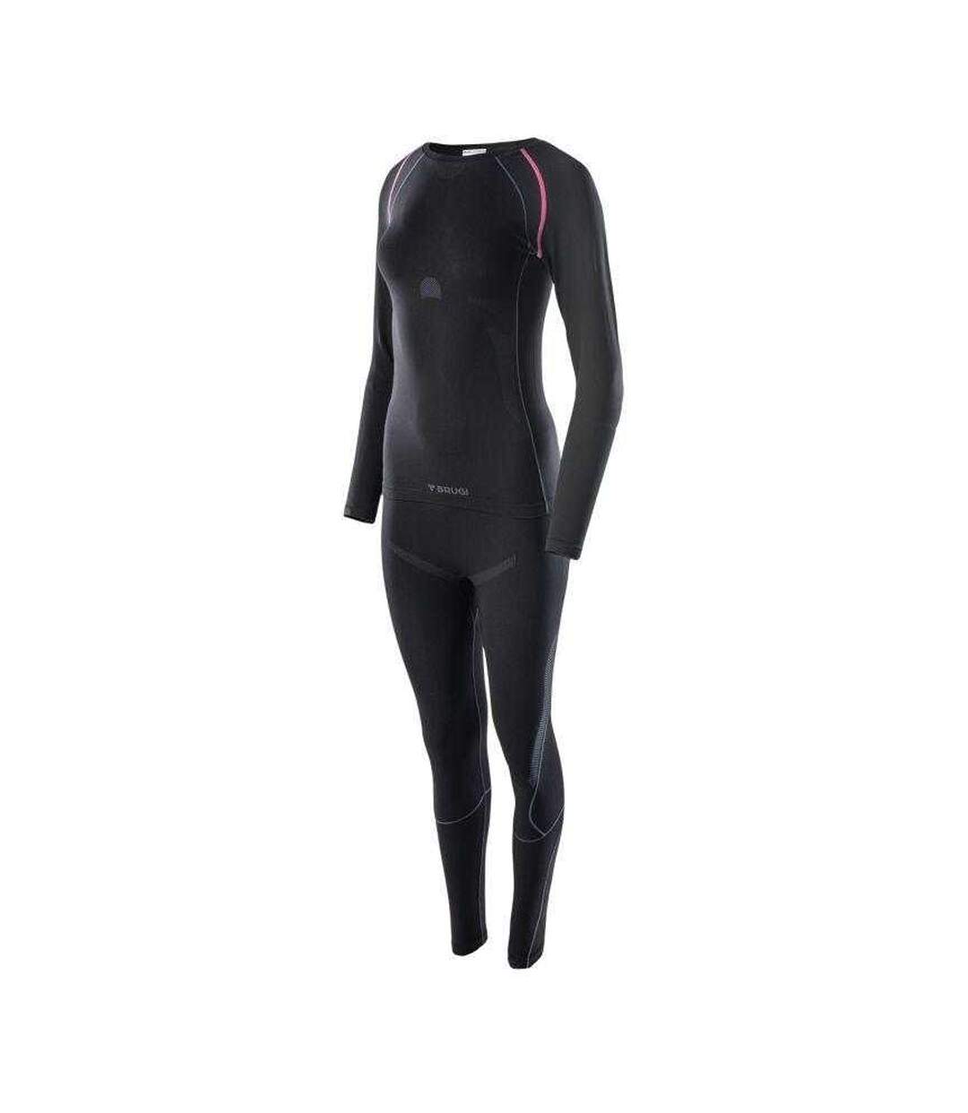 Ensemble Sous-vêtement Thermique 2rcg Femme Noir Brugi-3