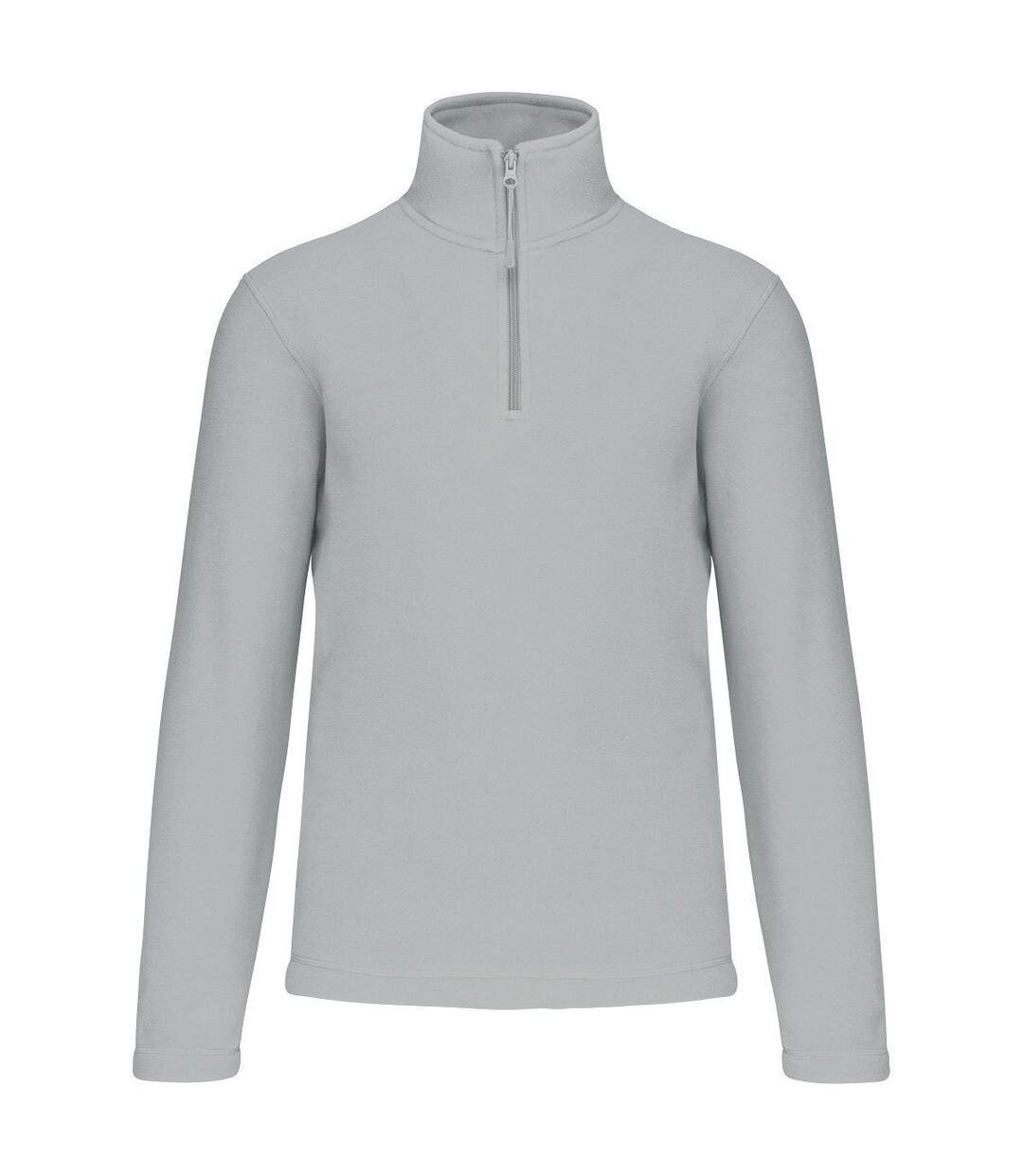 Sweat micropolaire zippé - Homme - K912 - gris snow