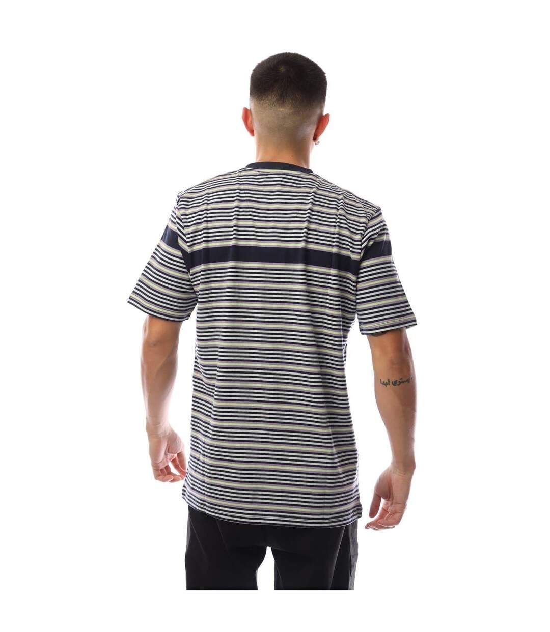 T-shirt Motif/style À Rayures Montesano Homme Bleu Marine Marshall Artist-3