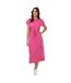 Robe mi-longue may life femme framboise Only-1