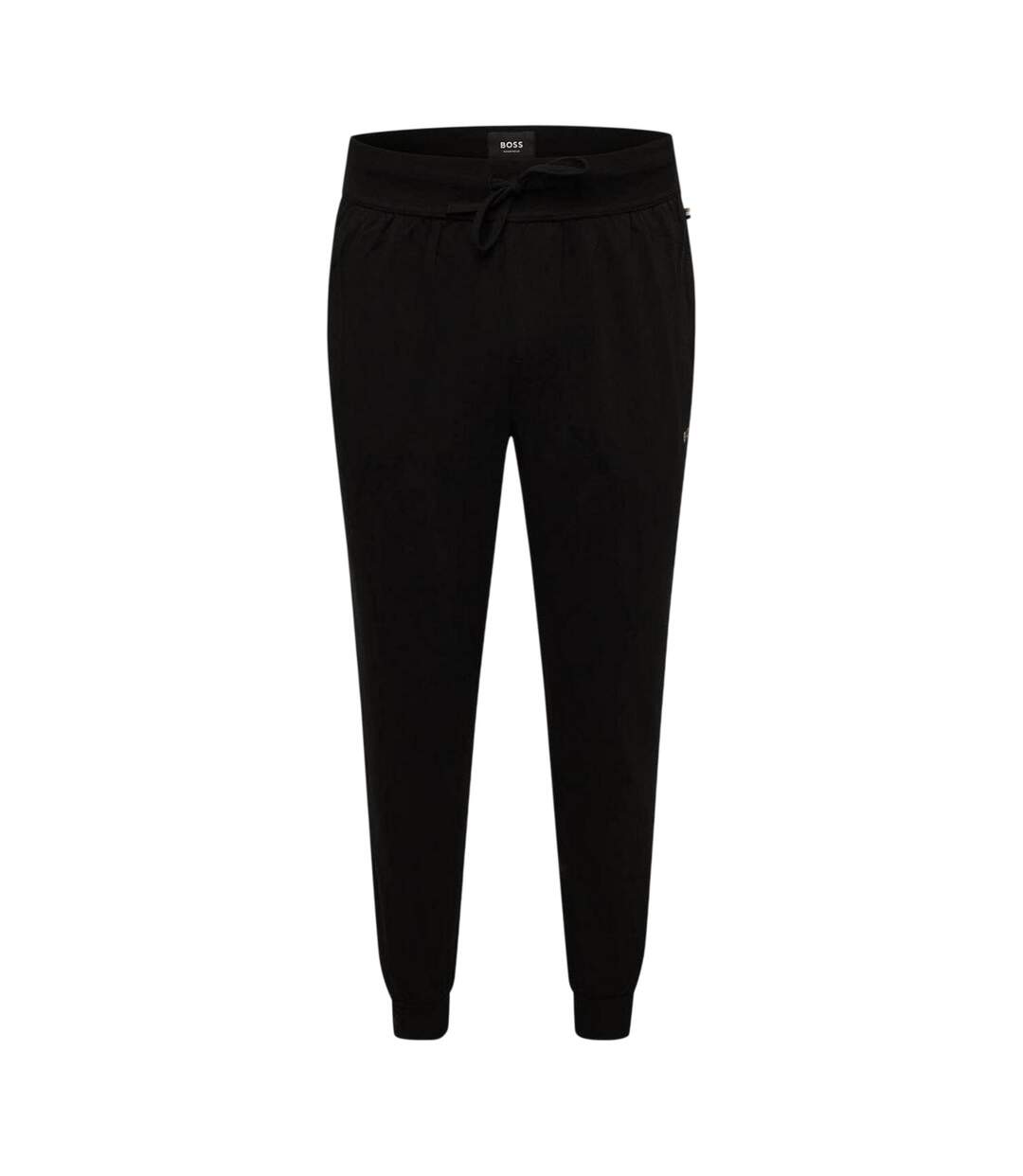 Mens Pete G Waffle Joggers Black Boss-2
