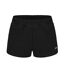 Womens/ladies Fleece Shorts Black Slazenger-1