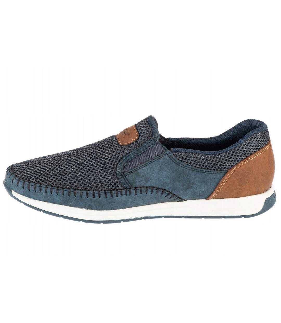 Mocassins Style Alvéolé Homme Bleu Marine Rieker-2