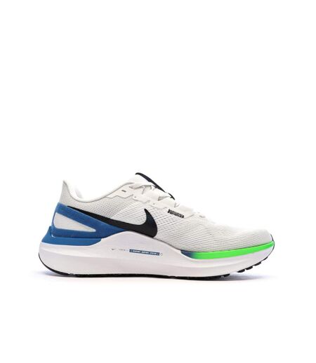 Chaussures de running blanc/bleu homme nike air zoom structure 25