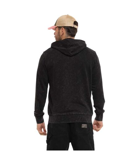Sweat zippé homme à capuche french terry effet acid wash Viny Vondutch