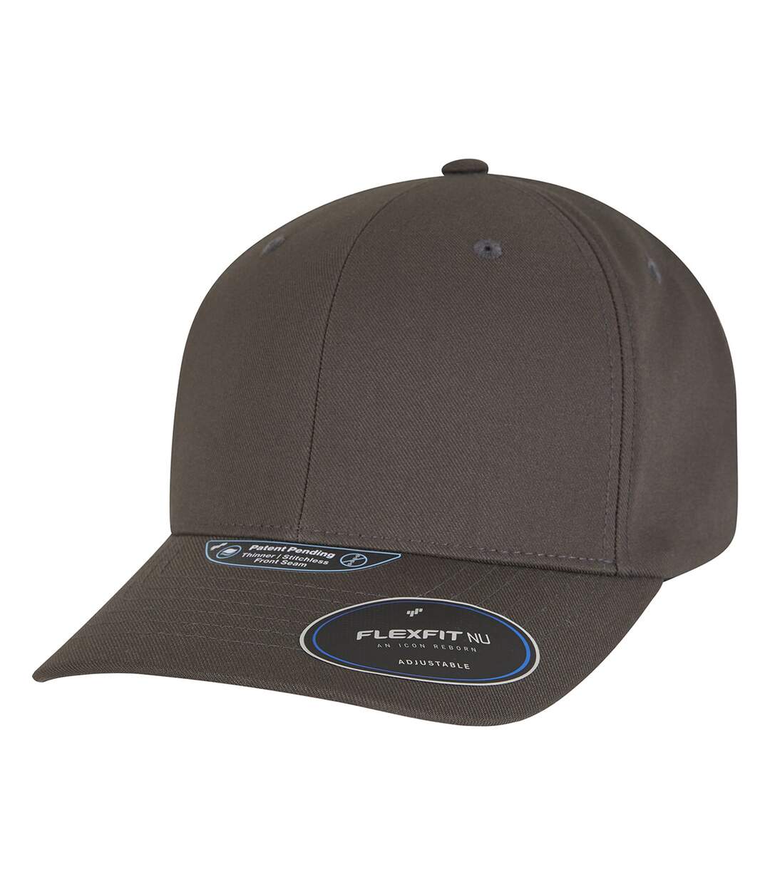 Casquette De Baseball Nu Adulte Gris Foncé Flexfit-1