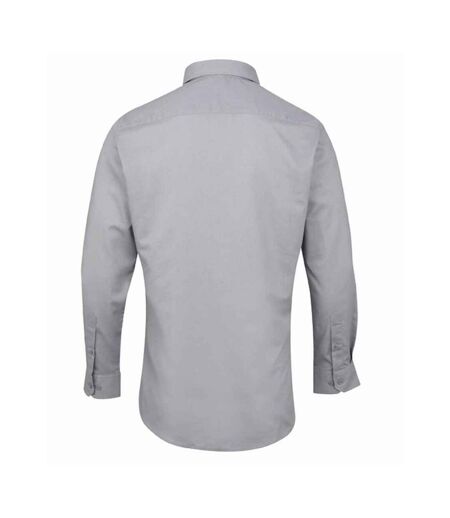 Chemise de travail à manches longues homme argent Premier