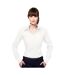 Chemise Oxford À Manches Longues Pour Dames Blanc Kustom Kit-1
