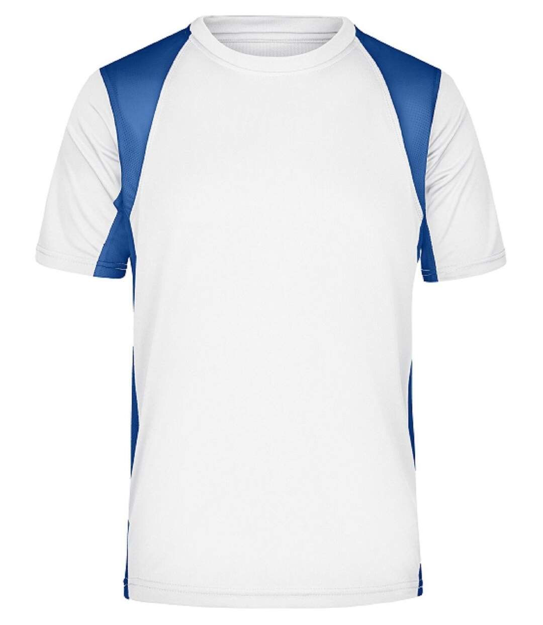 t-shirt running respirant JN306 - blanc et royal - HOMME