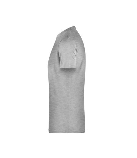T-shirt Basic Homme Gris Chiné James And Nicholson